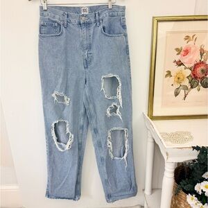 BDG Urban Outfitters High Rise Baggy Destroyed Jeans Sz 31